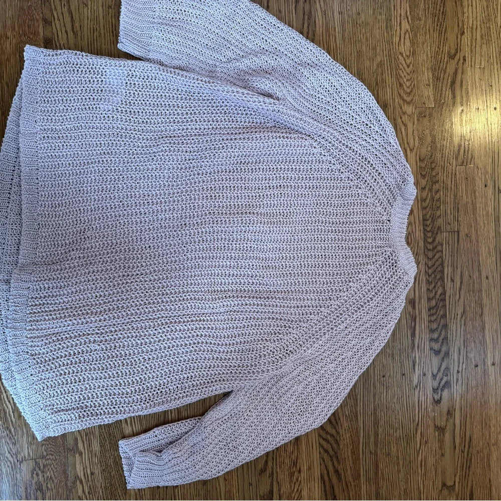 J. Crew Light Pink Chunky Crewneck Sweater